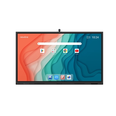Newline TT-7523QCA+ ELARA PRO 75", IR TOUCH, ANDROID 13 EDLA, USB-C (100watt), BYOM, CAST+, DM+, CAM, MIC, SUB (20W), NFC